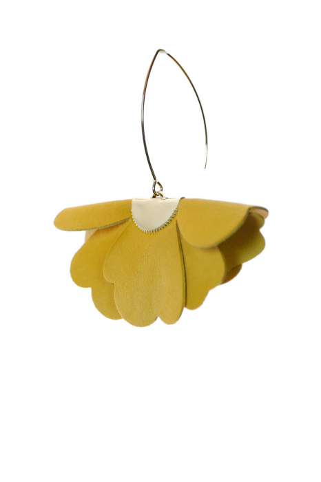 Cercei floare mica - Galben [4]