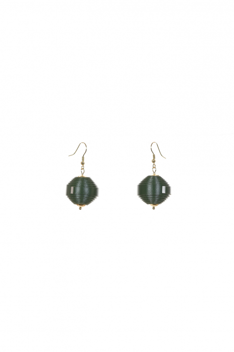 Cercei Leatherbonbon - Verde padure [1]