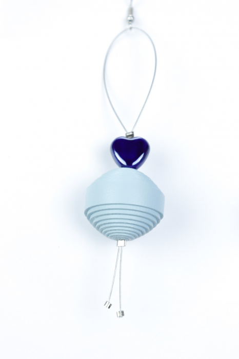 Cercei Leatherbonbon Plutitor - Bleu [6]