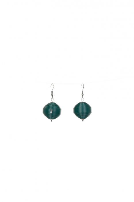 Cercei Leatherbonbon - Verde [1]