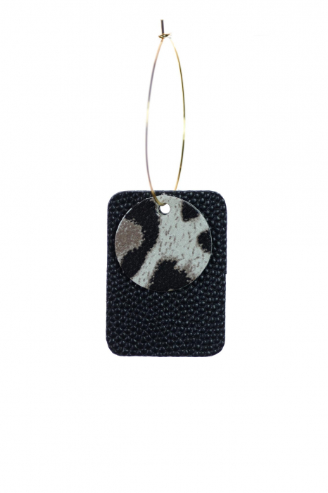Cercei Mix&Match - Negru + Animal Print [3]