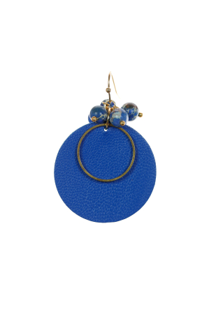 Cercei Cerc (3.5 cm) - Albastru Cobalt [2]