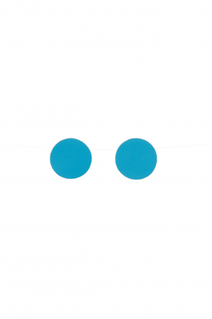 Toate produsele - Cercei Cerc (2.5 cm) - Bleu