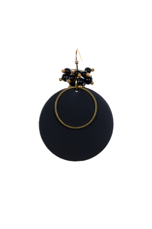 Cercei Cerc (3.5 cm) - Negru [3]