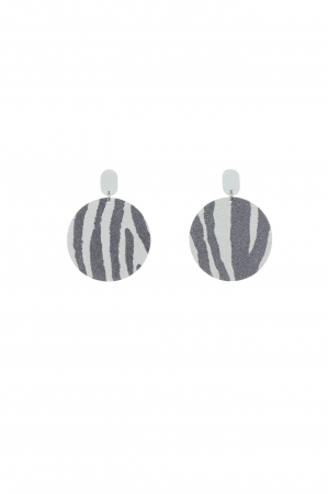 Cercei Cerc (5 cm) - Zebra [2]