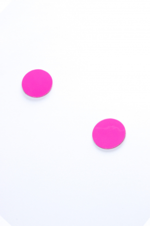 Cercei cerc(2,5 cm) - Fuchsia lacuit [1]