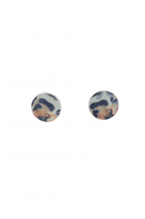 Toate produsele - Cercei cerc(2cm) - Animal print colorat