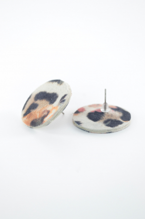 Cercei cerc(2cm) - Animal print colorat [1]