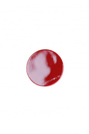 Cercei Cerc (2.5 cm) - Rosu lacuit [2]