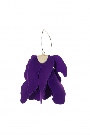 Cercei floare mare - Violet intens [3]