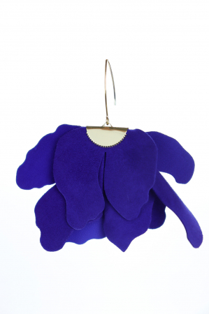 Cercei floare mare - Indigo [2]