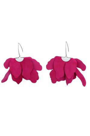 Floare mare - Cercei floare mare - Fuchsia