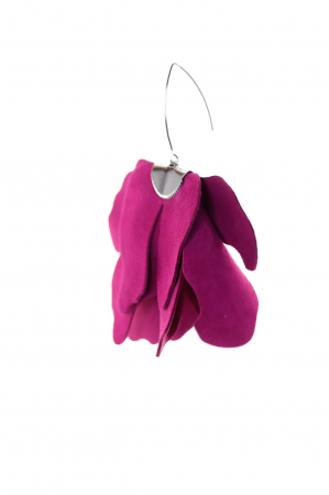 Cercei floare mare - Magenta [3]