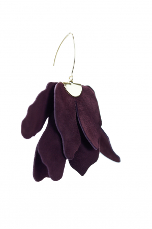 Cercei floare mare - Dark Chocolate [4]