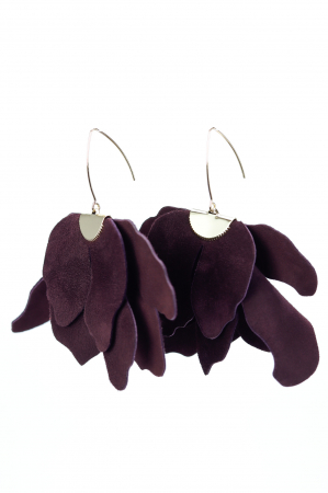 Cercei floare mare - Dark Chocolate [1]