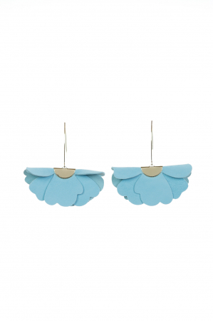 Cercei Floare mica - Albastru Aqua [3]
