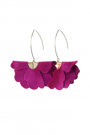Cercei floare mica - Magenta [4]