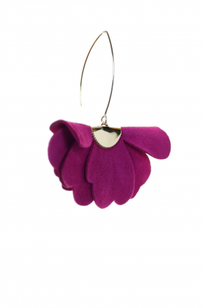 Cercei floare mica - Magenta [7]