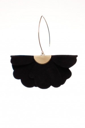 Cercei floare mica - Negru [2]