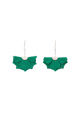 Toate produsele - Cercei Urban Petals - Verde Smarald