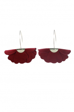 Floare mica - Cercei floare mica - Cherry wine