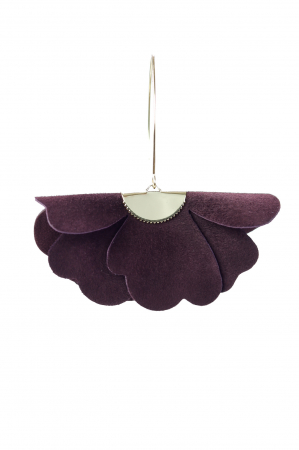 Cercei floare mica - Dark Chocolate [2]