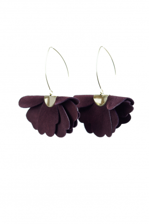 Cercei floare mica - Dark Chocolate [1]