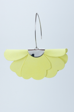 Cercei floare mica - galben Pastel [2]