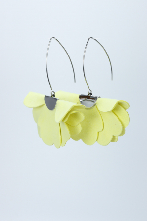 Cercei floare mica - galben Pastel [1]