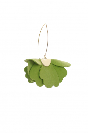 Cercei floare mica - Verde lime [4]