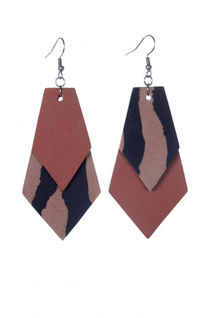 Toate produsele - Cercei geometrici - Animal print