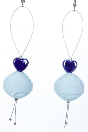 Cercei Leatherbonbon Plutitor - Bleu [1]