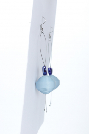 Cercei Leatherbonbon Plutitor - Bleu [4]