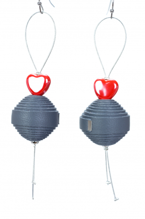 Cercei Leatherbonbon Plutitor - Gri [1]