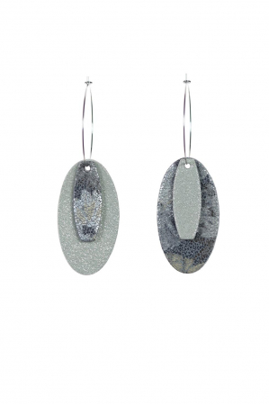 Toate produsele - Cercei Mix&Match - Snake print + Gri cu sclipici