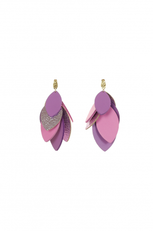 Toate produsele - Cercei petale - Roz + Violet