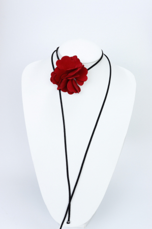 Toate produsele - Colier choker floare - Rosu