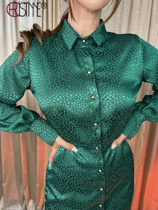 Rochie camasa Viviana verde [7]