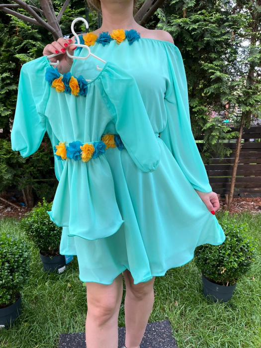 Rochie fetita Cosanzeana turquoise [2]