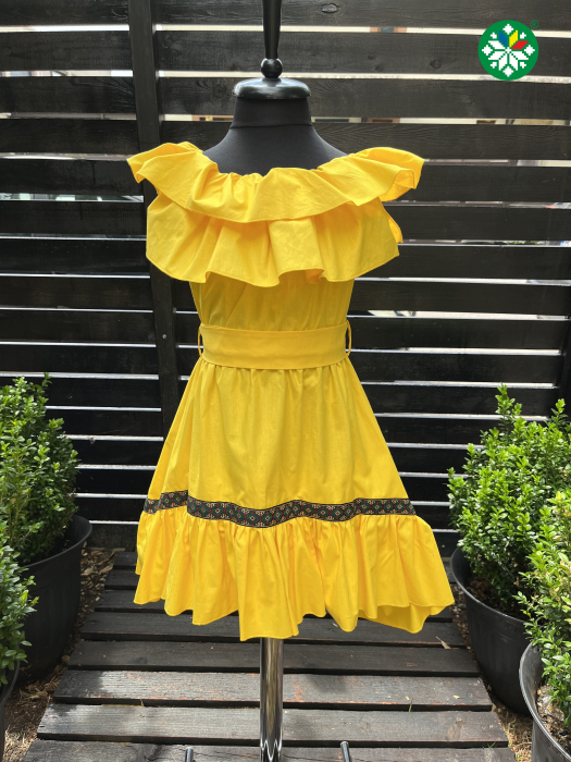 Rochie fetita Emily galbena [2]