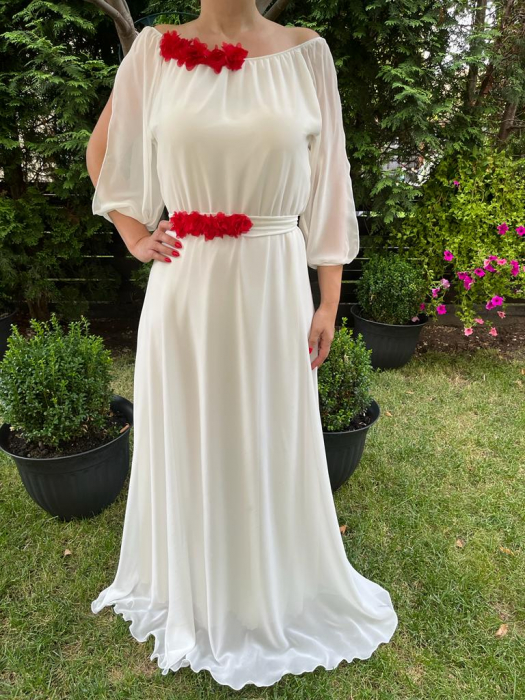 Rochie lunga Cosanzeana alba [1]