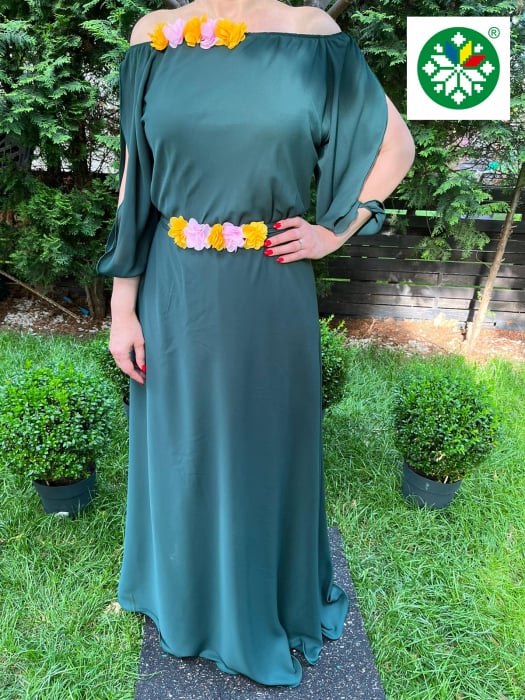 Rochie lunga Cosanzeana verde [1]
