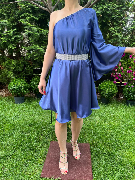 Rochie scurta Aurora albastra [3]