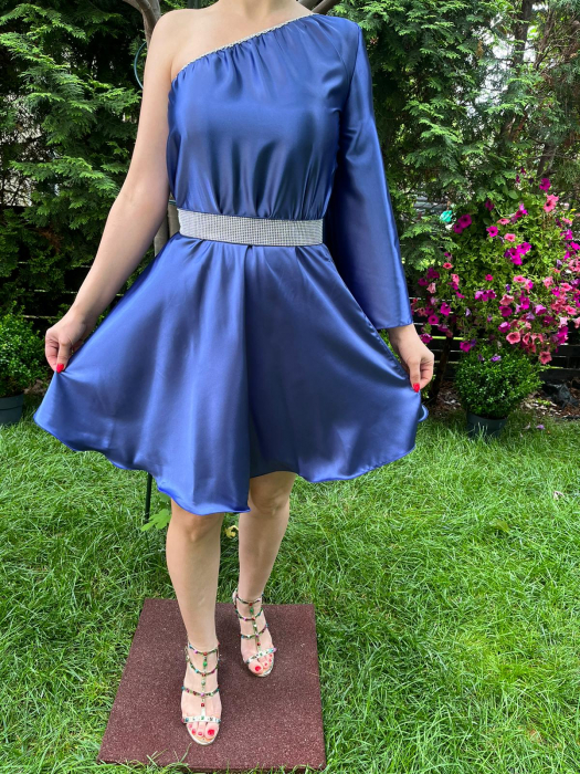 Rochie scurta Aurora albastra [2]