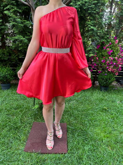 Rochie scurta Aurora rosie [2]