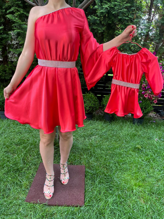 Rochie scurta Aurora rosie [3]
