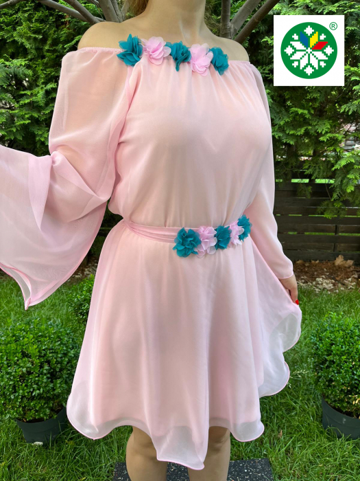 Rochie scurta Cosanzeana roz [2]