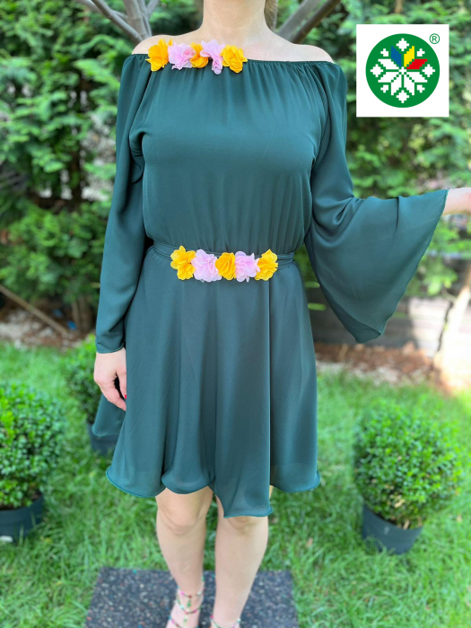 Rochie scurta Cosanzeana verde [2]