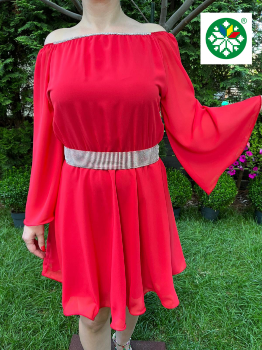 Rochie scurta Ecaterina rosie [2]