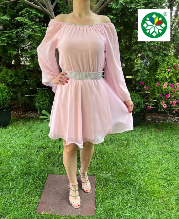 Rochie scurta Ecaterina roz [3]